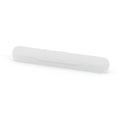 White rectangular object on a white background